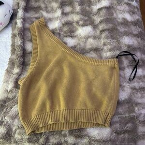 forever 21 off the shoulder brown top